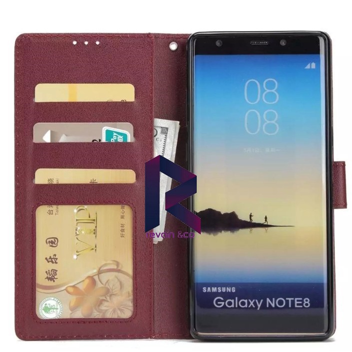 SAMSUNG GALAXY NOTE 8 CASE FLIP WALLET LEATHER KULIT PREMIUM SARUNG BUKA TUTUP FLIP CASE SAMSUNG NOTE 8