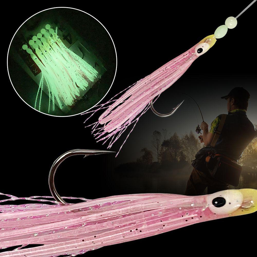 TOP Fish String Hook Alat Pancing Grup Perahu Kapal Luminous String Hook Hairtail