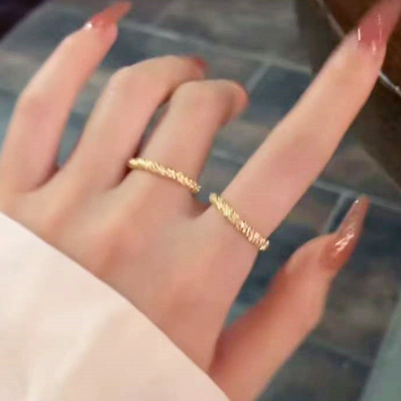 Cincin Model Terbuka Dapat Disesuaikan Gaya Korea