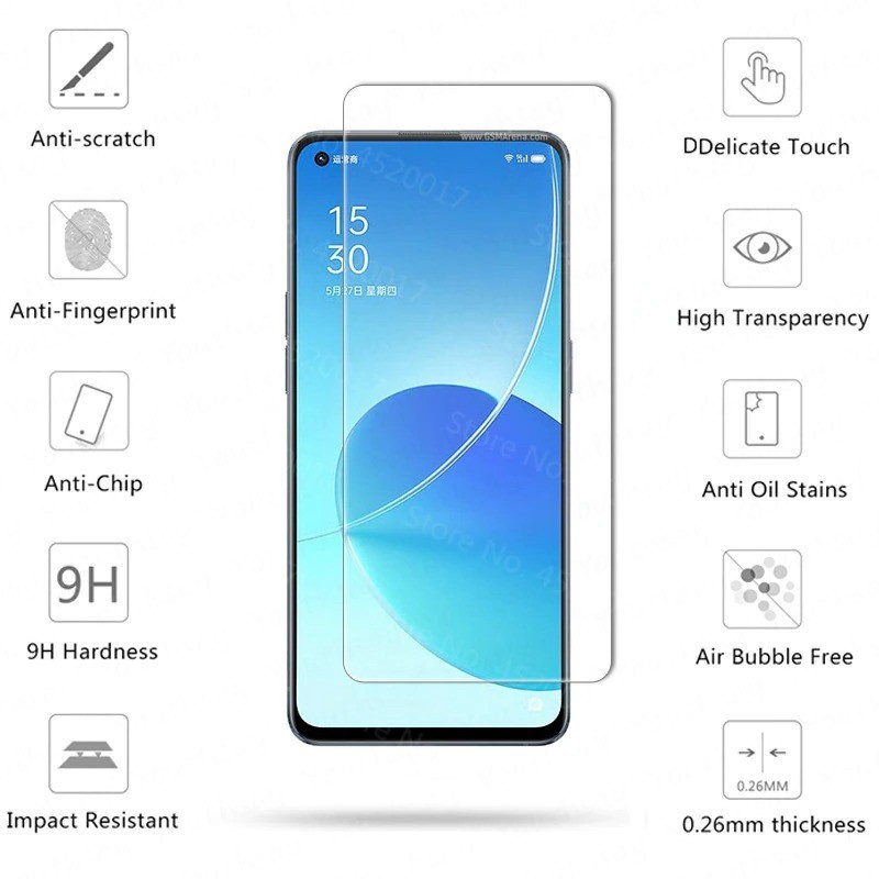 3IN1 TEMPERED GLASS BENING RENO 6 4G 5G RENO 5 5F RENO 4 TG LAYAR ANTIGORES KACA FULL COVER