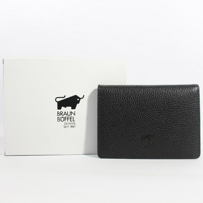 DOMPET KARTU CARD HOLDER BRAUN BUFFEL BRANDED KULIT ASLI