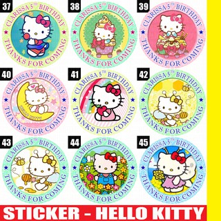 60 STIKER  LABEL BAG KUE  SOUVENIR ULTAH ULANG  TAHUN  