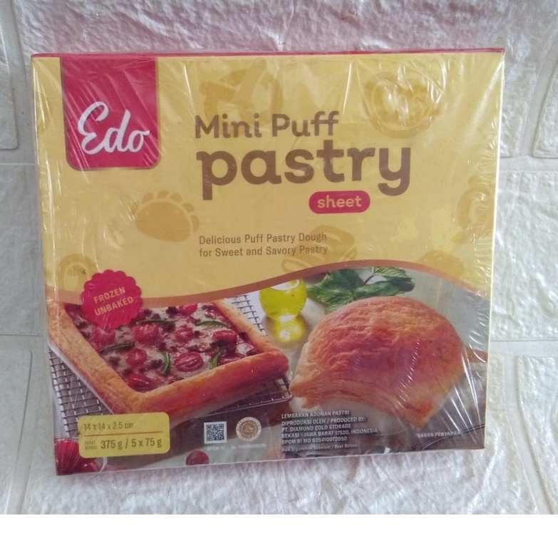 

Edo Mini Puff Pastry 375 gram (5 lmbr x 75 gram)