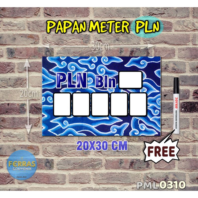 

Ferras Papan Meter Listrik PLN PAM motif Unik - Batik 10