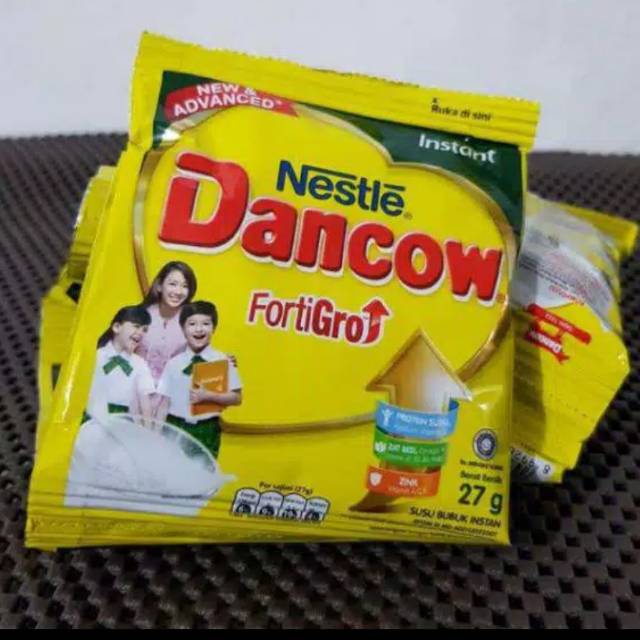 

Dancow Fortigro 27g Vanilla & Coklat 1 Renteng ( isi 10 sachet)