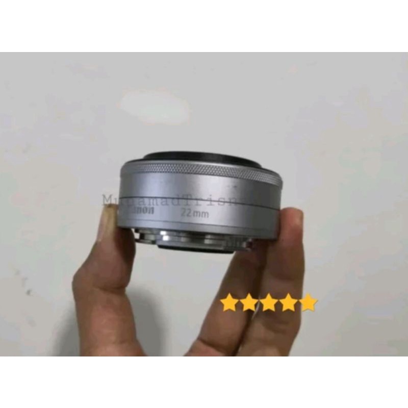 Lensa Fix Canon 22mm F2 STM For Mirrorless Silver Murah