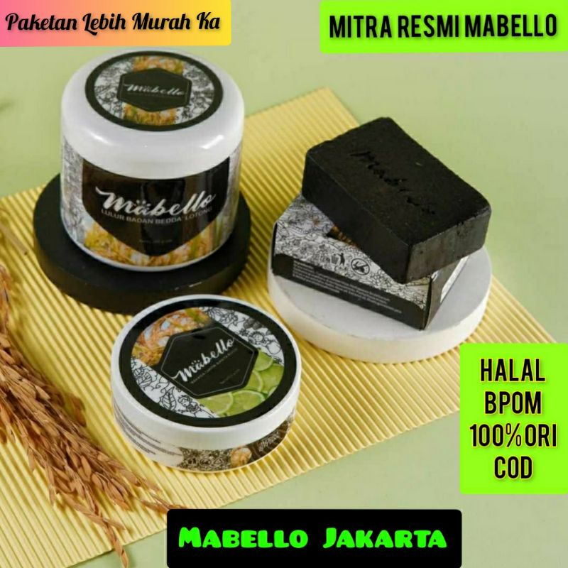 Perawatan Wajah Pria Mabello Bedda Lotong Sabun Beras Masker Wajah Lulur Badan Pemutih Badan Dan Wajah Permanen BPOM M15