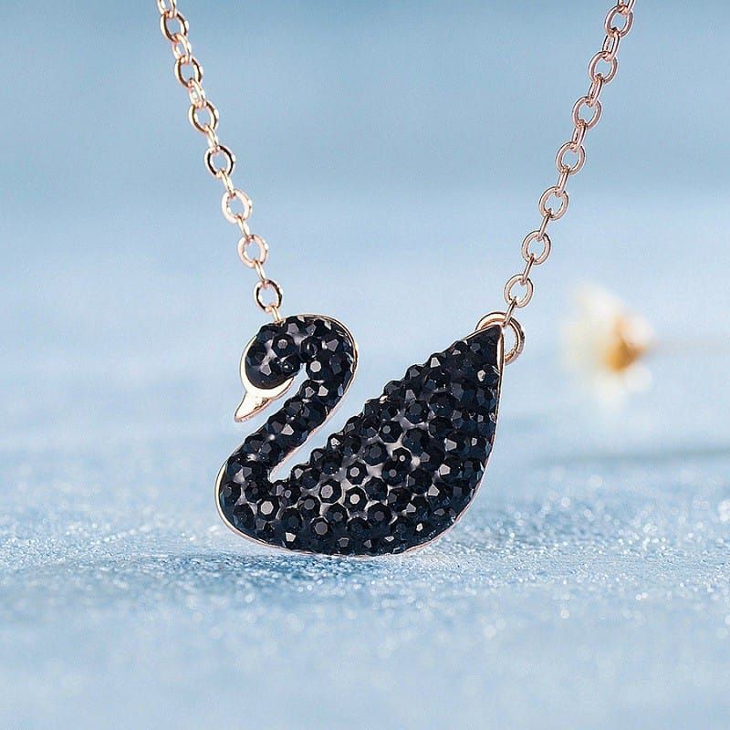 Kalung Titanium Wanita Model Angsa Anti Karat