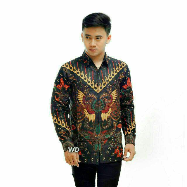 Kemeja Batik Pria Motif Manggar
