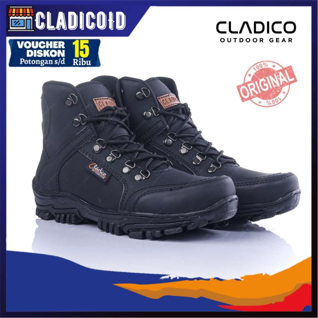 SEPATU SAFETY PRIA  UJUNG BESI CLADICO NORTH ORIGINAL BOOTS KERJA LUAR RUANGAN PROYEK LAPANGAN