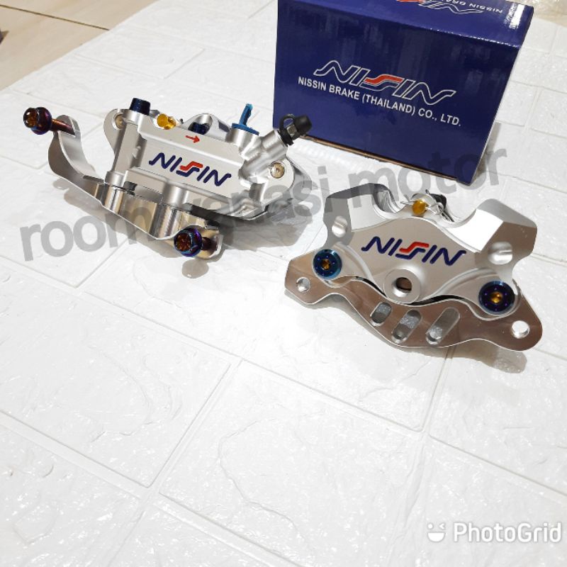 KALIPER MONOBLOK 4 PISTON DAN 2 PISTON NSSN PLUS BREKET DEPAN BELAKANG PNP HONDA PCX LOKAL PCX 150