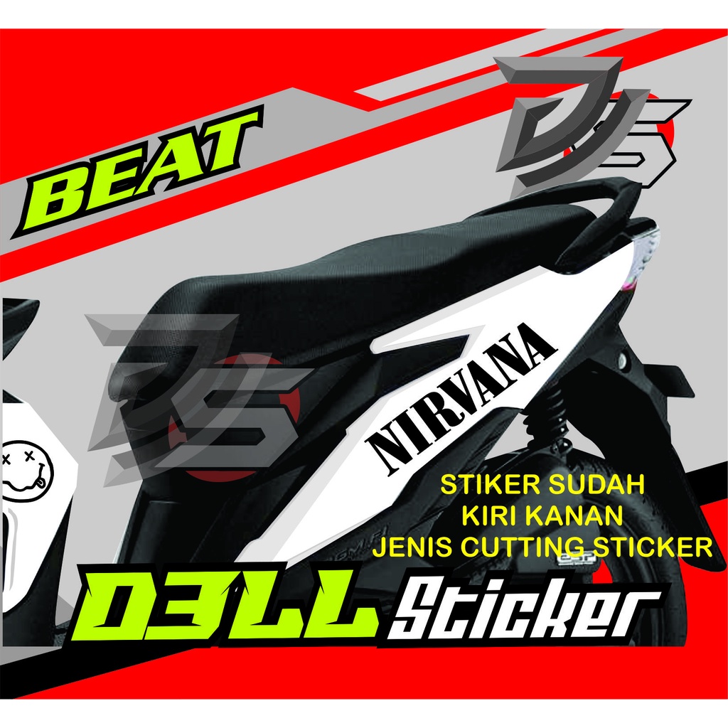 Stiker BEAT NIRVANA / Cutting stiker Beat / BEAT STREET / Beat FI / Cutting stiker / DELL VARIASI