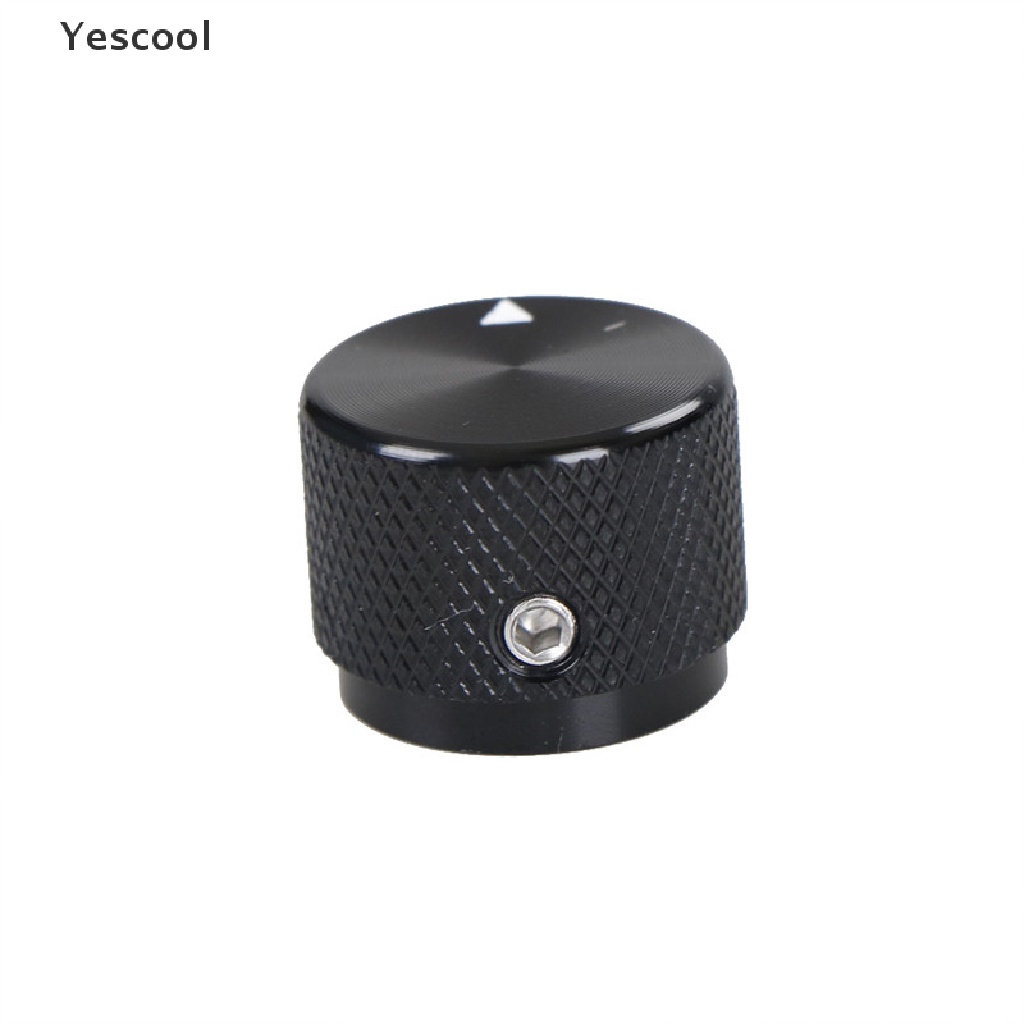 Yescool Kenop Potentiometer Putar Bahan Aluminum Warna Hitam Diameter 20mm x 15.5mm