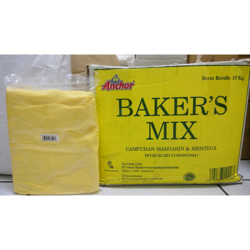 

Anchor Bakers Baker Baker's Mix 1 kg Butter Mentega Blend 1 kg Repack