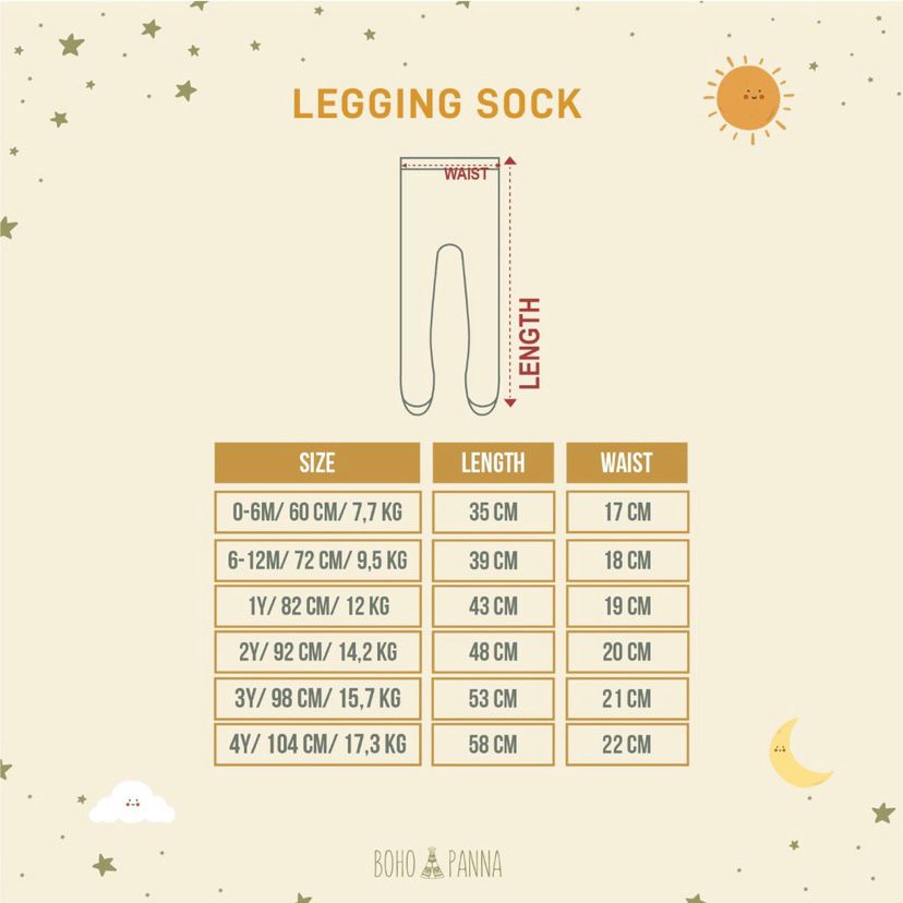 BOHOPANNA - LEGGING SOCK