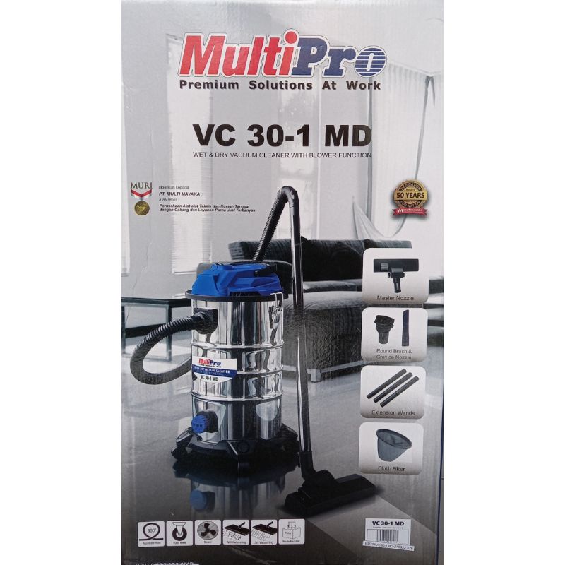 Vacum Cleaner Basah & Kering Vacum Cleaner Multipro VC 30-1 MD