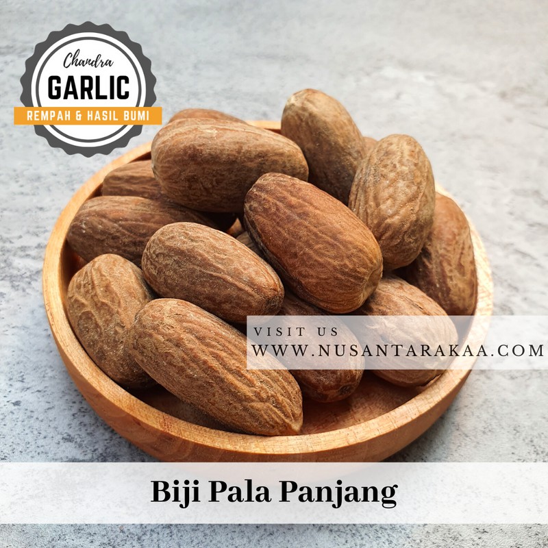 

biji pala lonjong / panjang 250 gr