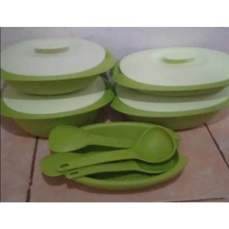 Tupperware Blossom Collection Hijau Second