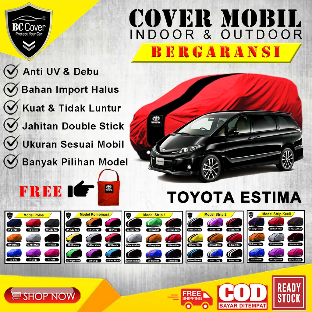 Body Cover Mobil Estima / Sarung Mobil Toyota Estima / Selimut Mantel Tutup Pelindung Jas Mantol Kerudung Penutup Toyota Estima Outdoor