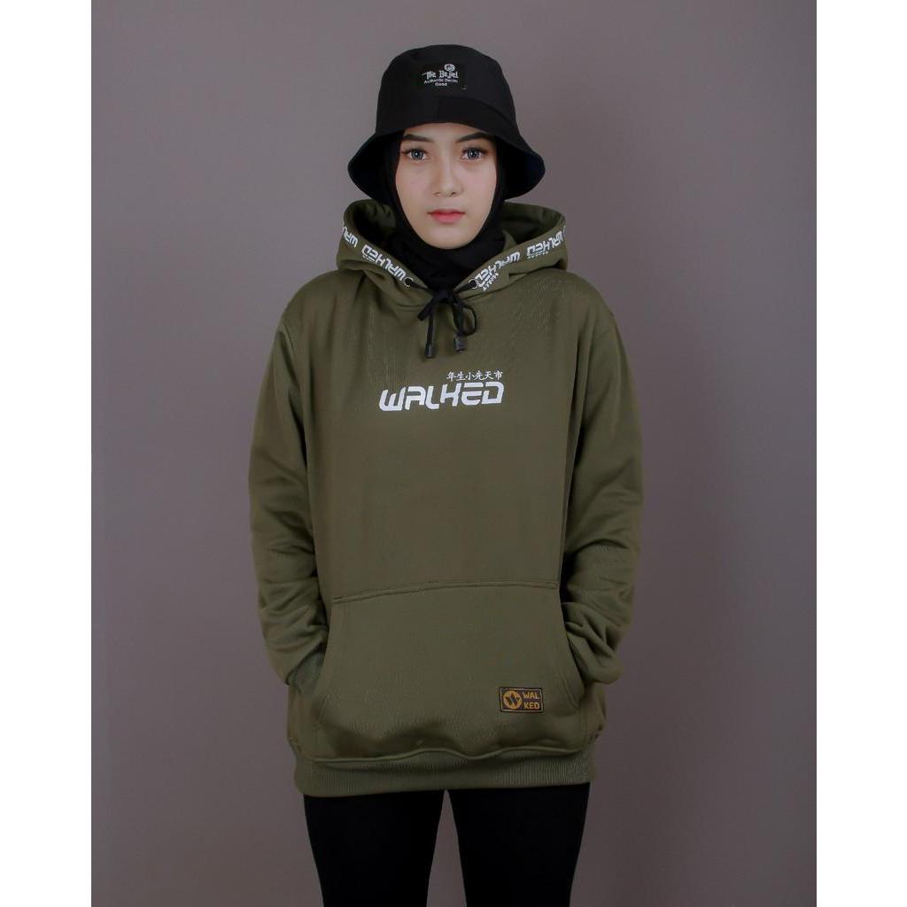 hoodie warna hijau army pria wanita hoodie simple masa kini hoodie gaul tebal premium jadsfjlka