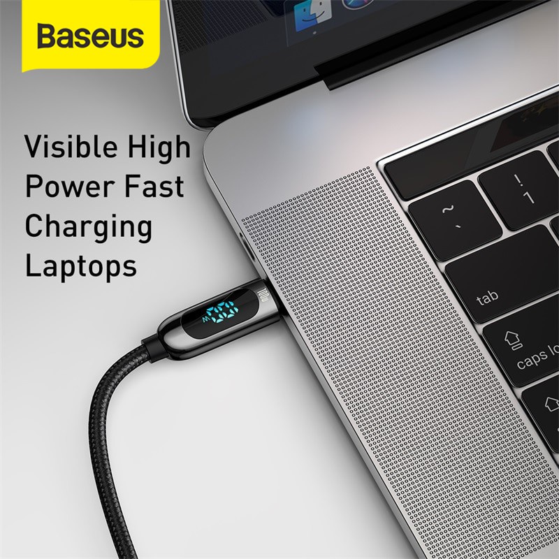 Baseus Display Fast Charging Data Cable Type-C to Type-C 100W