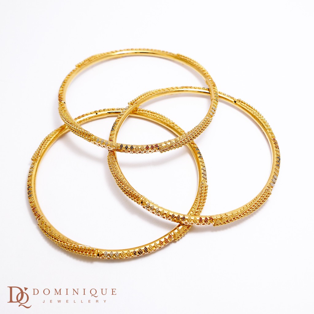 

Dominique Jewellery- Gelang Dubai Standar Internasional 91,6% DQG 5853