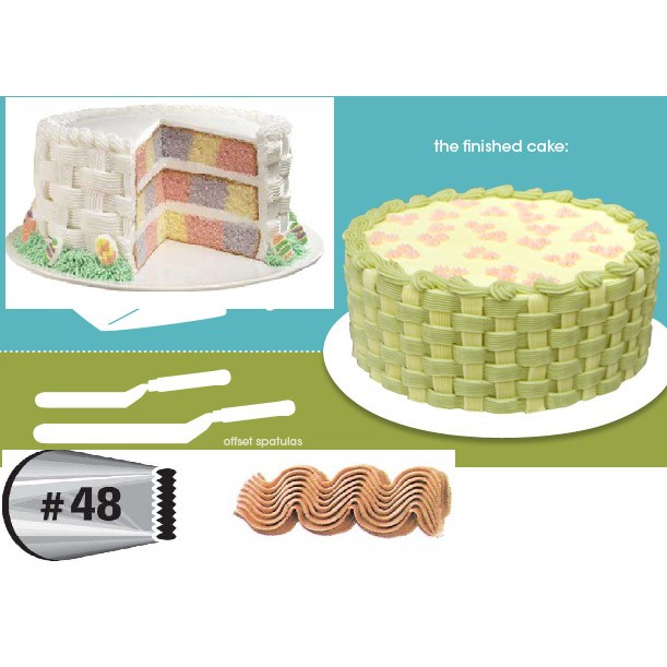 

spuit tips tip 48 anyaman hiasan kue nozzle bahan tebal