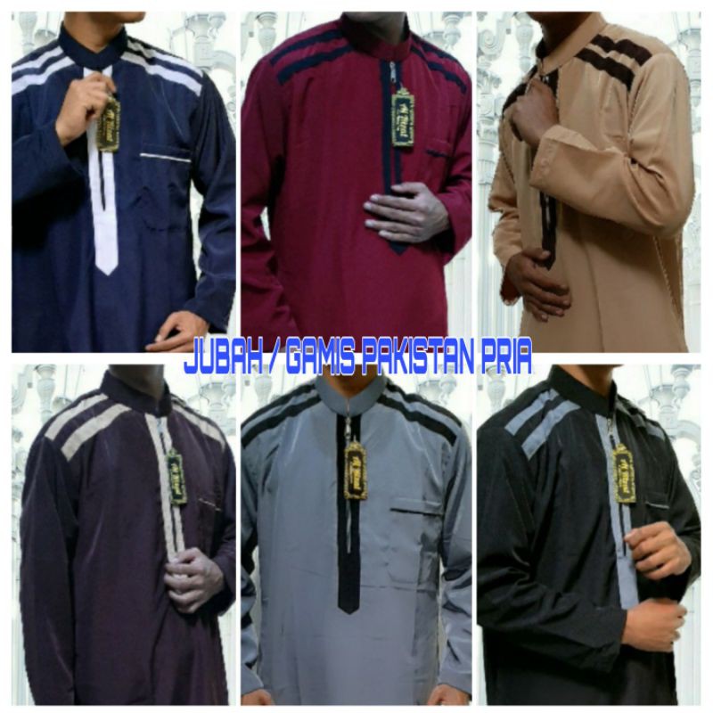 JUBAH PAKISTAN PRIA TERBARU / GAMIS PRIA BERKUALITAS *COD√