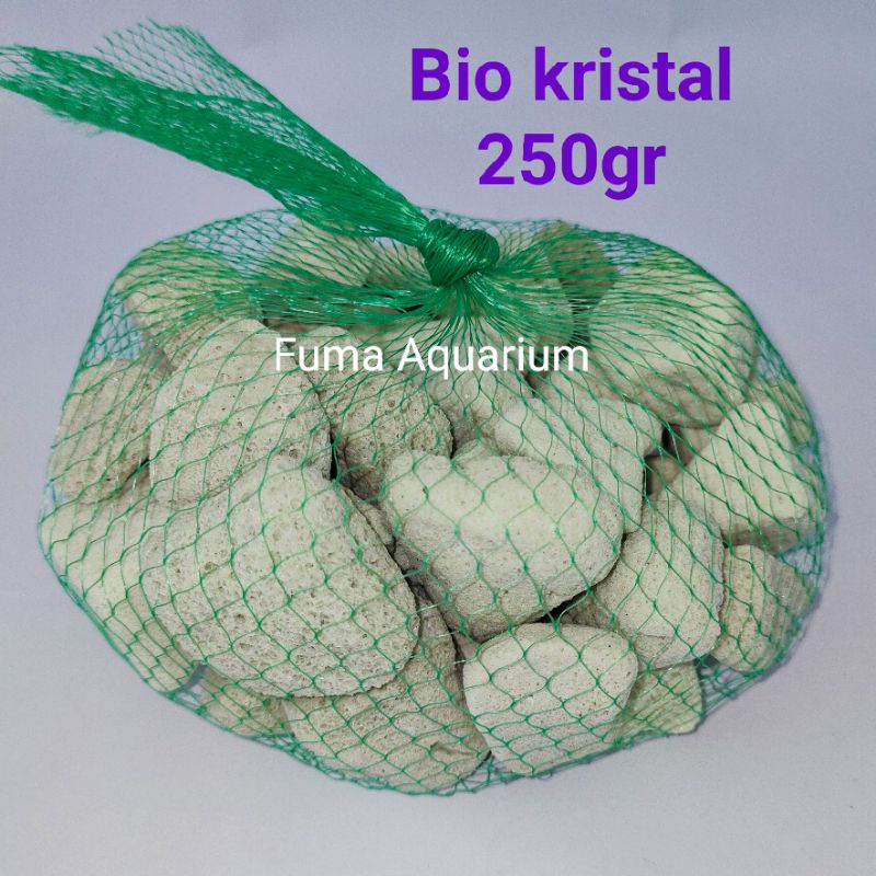 Super Bio kristal CRYSTAL BIO SB200 kemasan jaring 250gr Rumah Bakteri media filter Akuarium Kolam