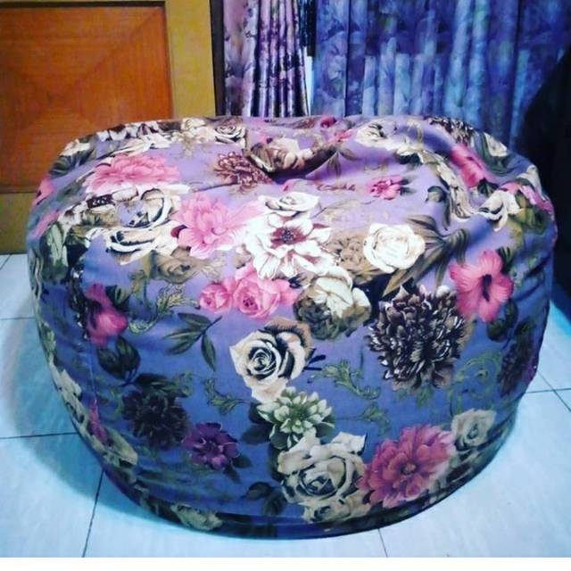 Bean bag Xl  model bulat komplit isi bahan sofa premium clasic