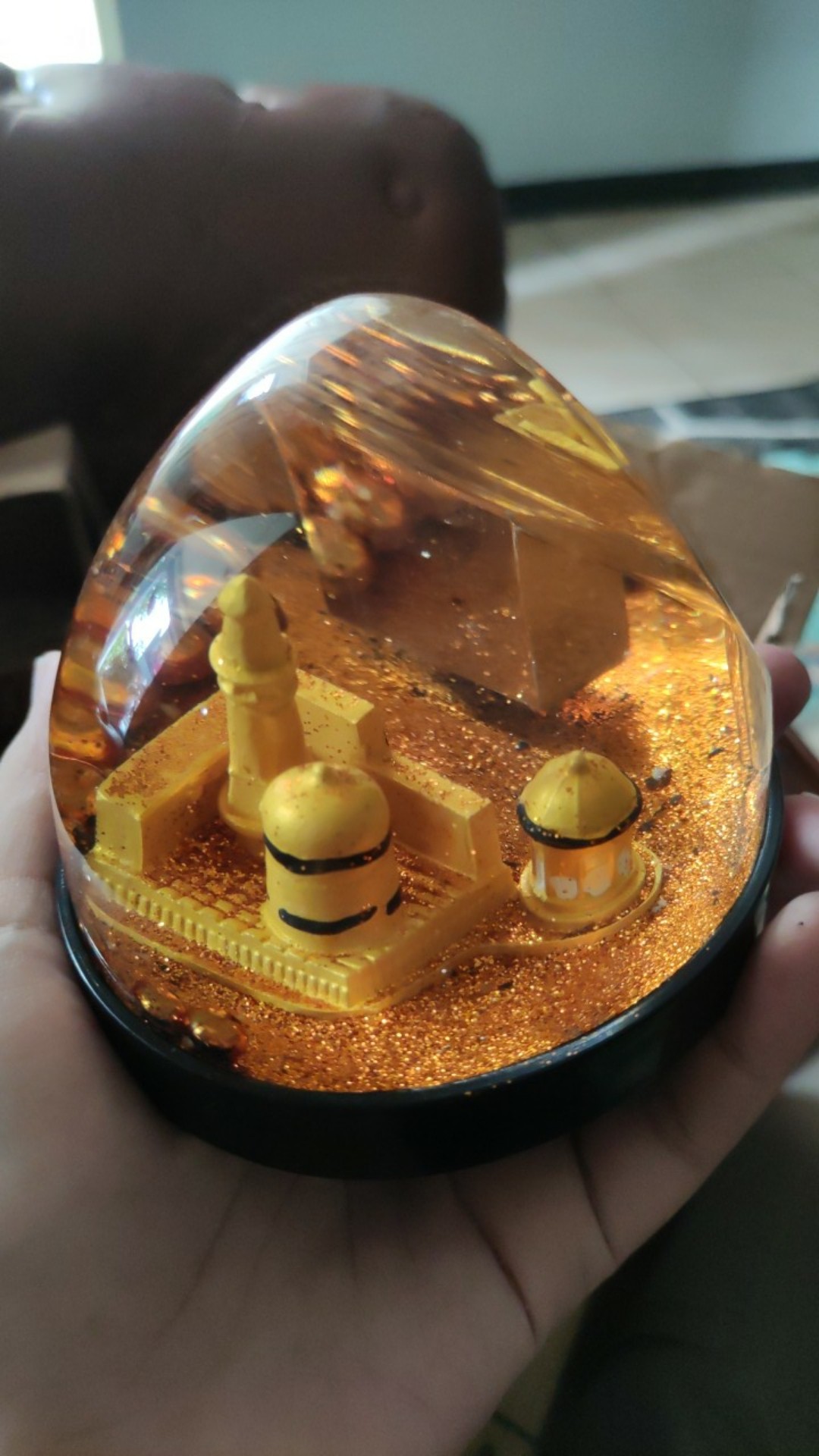 Indokaligrafi Miniatur Pajangan Bl Masjid Nabawi Mn Hiasan Meja Tempat Pen Holder Aksesoris Muslim