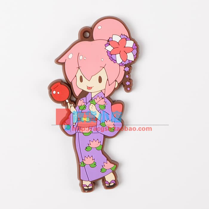 PLLU megurine luka vocaloid pluggy / strap / gantungan rubber keychain