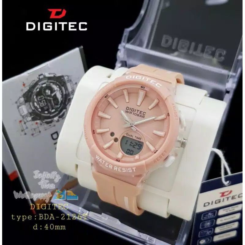 JAM TANGAN CEWEK/WANITA KEREN SPORTY DIGITEC 2126 ORIGINAL WATER RESIST