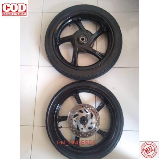 (COD) PROMO TERMURAH Velg Depan Belakang Plus Ban Yamaha Mio Z Original