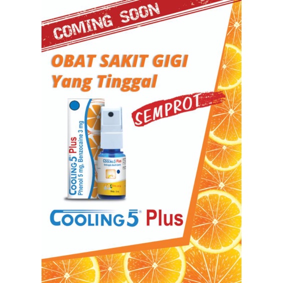 Obat Sakit Gigi semprot cooling 5 plus | Sariawan