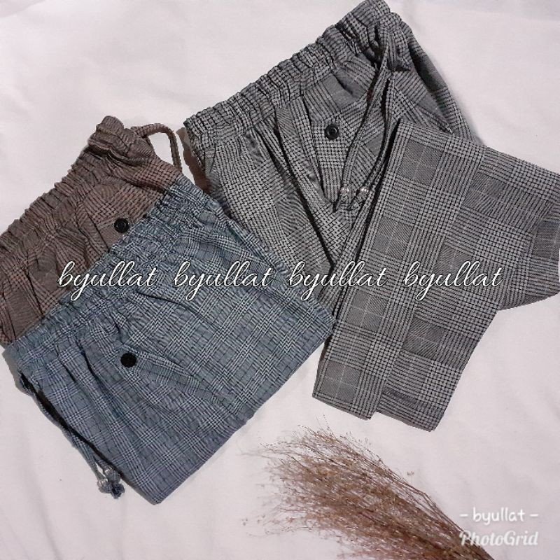 MIKHA PANTS //CELANA PANJANG WANITA SEMI WOLL