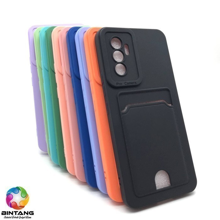 CASE TPU NEW PUPIL POKET CARD SLOT CASING VIVO Y50 Y30