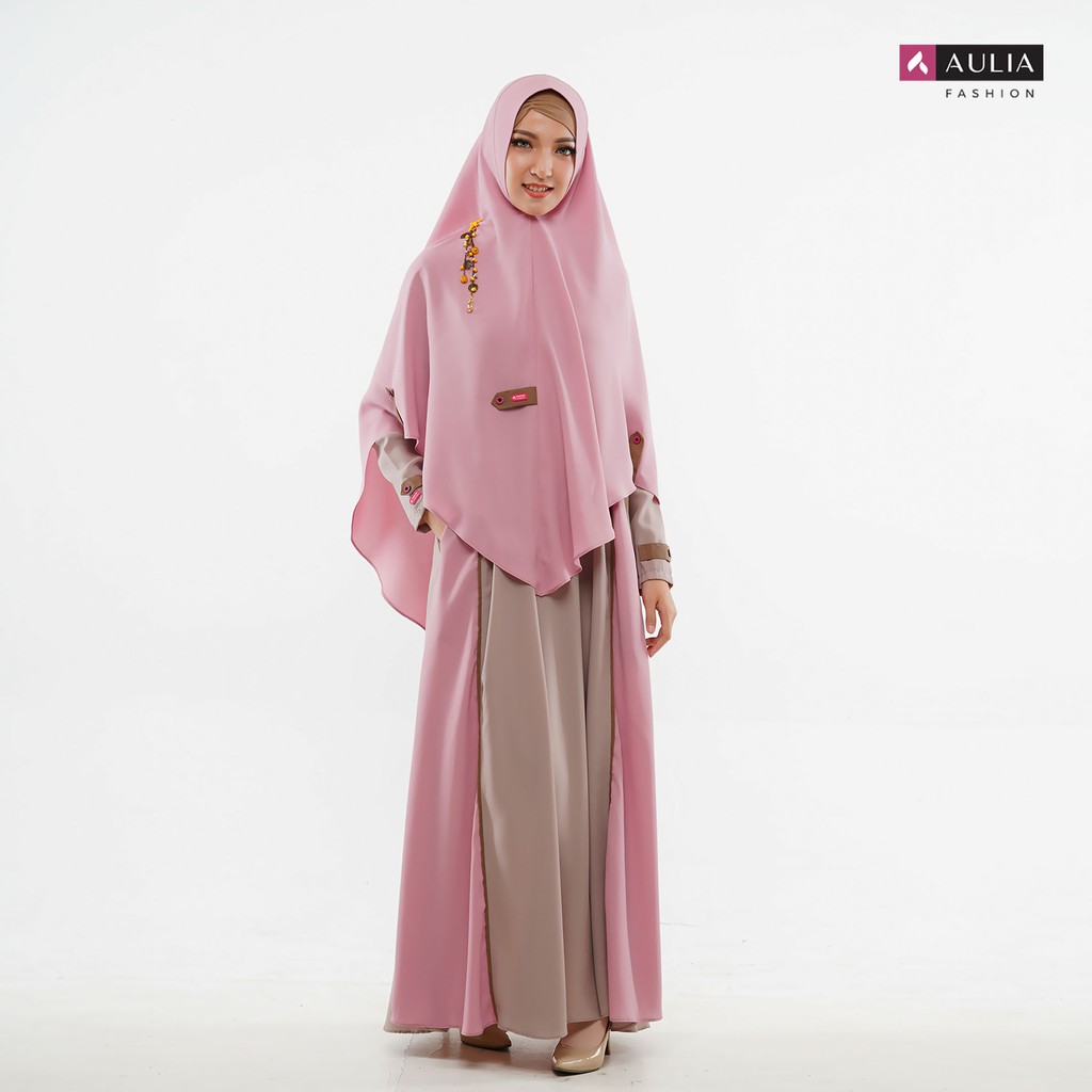 Set Gamis Valerie Cocoa Brown Original By Aulia