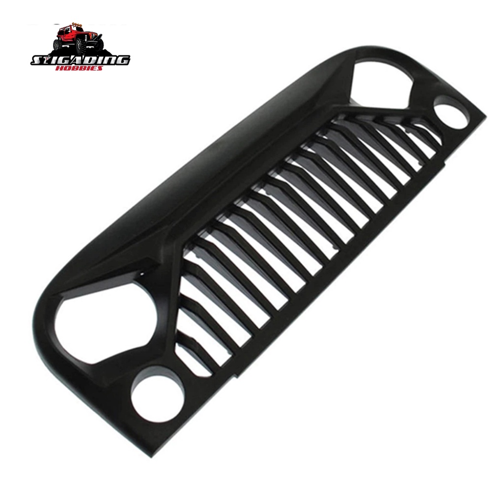 GRILL ANGRY FACE JEEP WRANGLER RUBICON JK AKSESORIS RC 1/10 SCX10