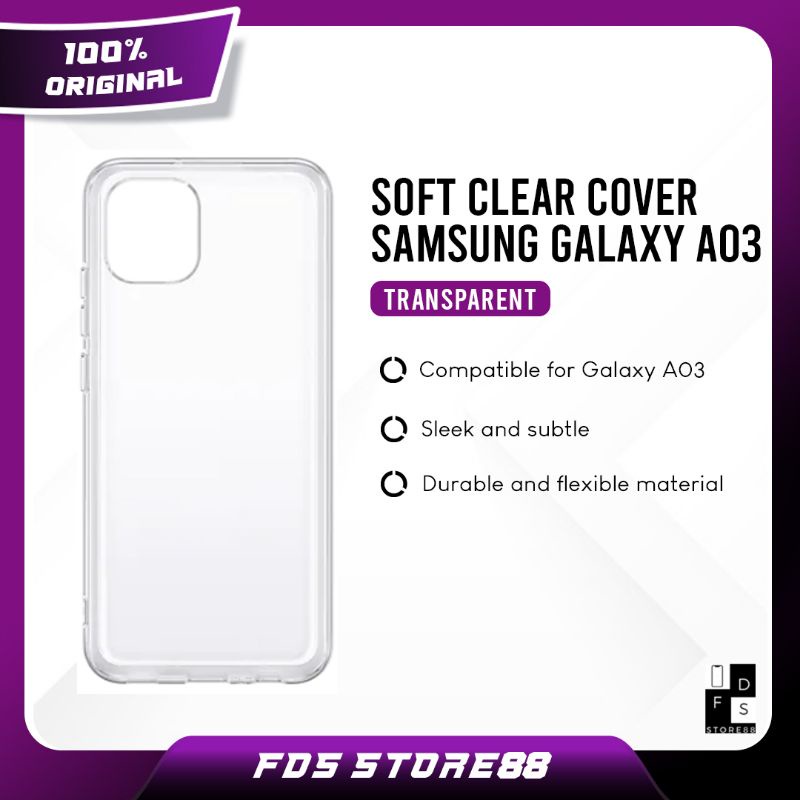 Samsung Galaxy A03 Soft Clear Cover Case Original