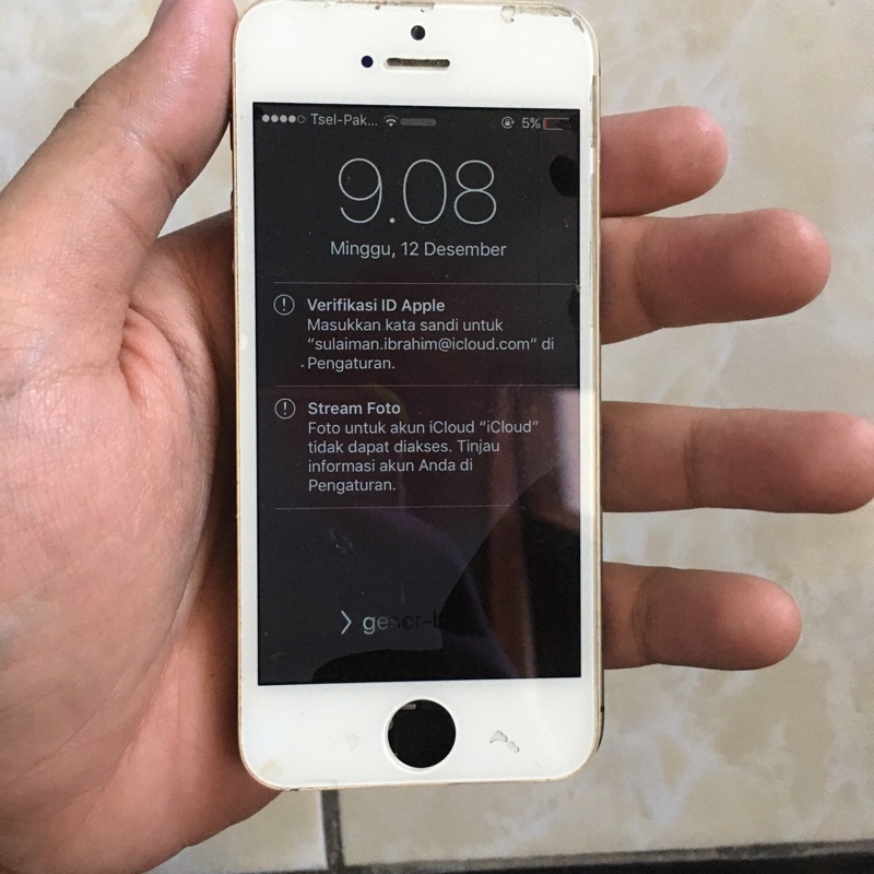 mesin i phone 5s 16gb masuk menu