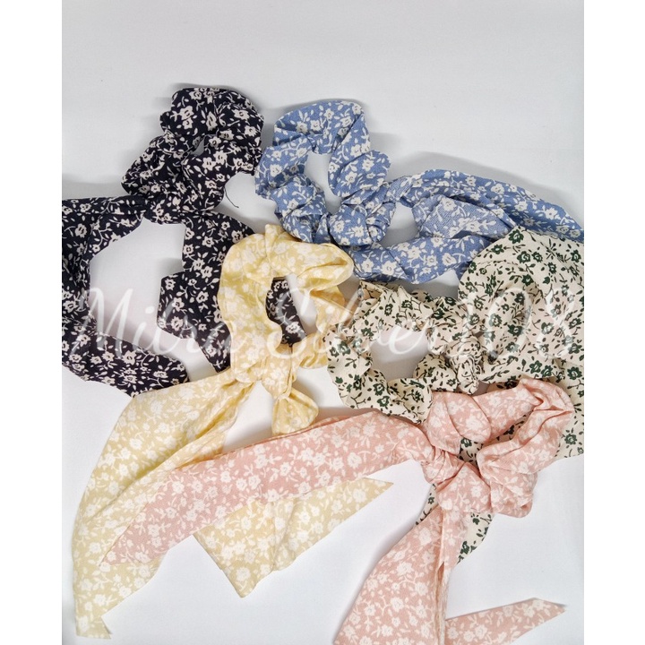 [MS108] KCR 01 - Ikat Rambut Pita Panjang Model Scraf Gaya Korea Aksesoris Fashion Wanita