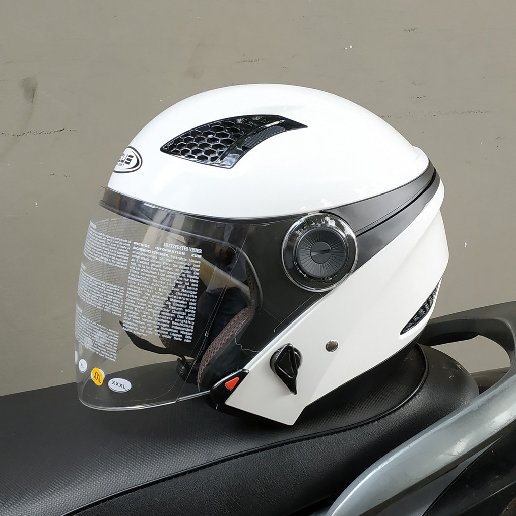 DISKON MasBro Helm Zeus 610 Putih Polos