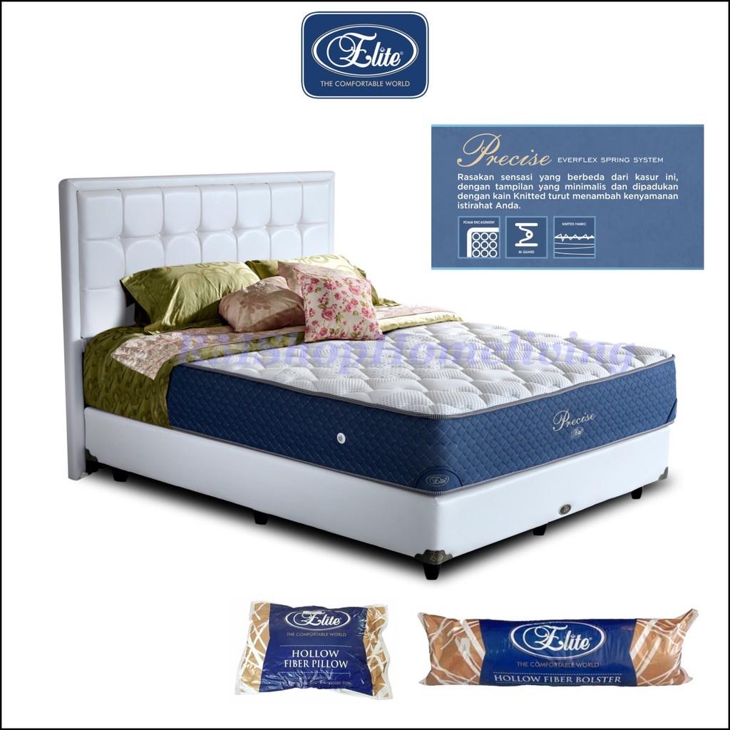 ELITE Springbed Precise Garansi 15 Tahun ukuran 160 x 200 Fullset Custom - Springbed 5 Kaki - Medan