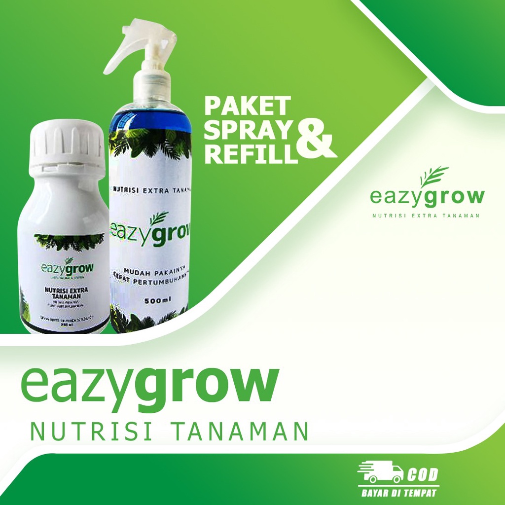 Produk ORIGINAL ada disini, pupuk tanaman hias Refill eazygrow Gratis spray 500 ml