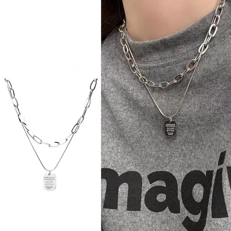 Kalung Rantai Gaya hip hop Untuk Wanita