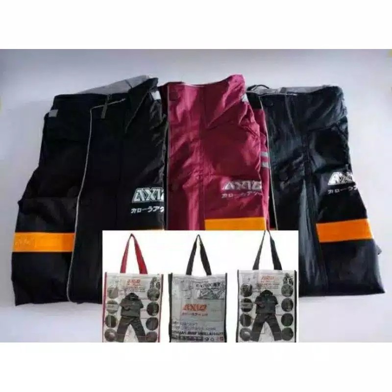 Jas Hujan Axio Original - Mantel AXIO - Jas Hujan Jaket Celana Setelan Dewasa Pria Wanita Kuat Tebal Awet Axio Asrio Assio Silver Series 882 Asli Original