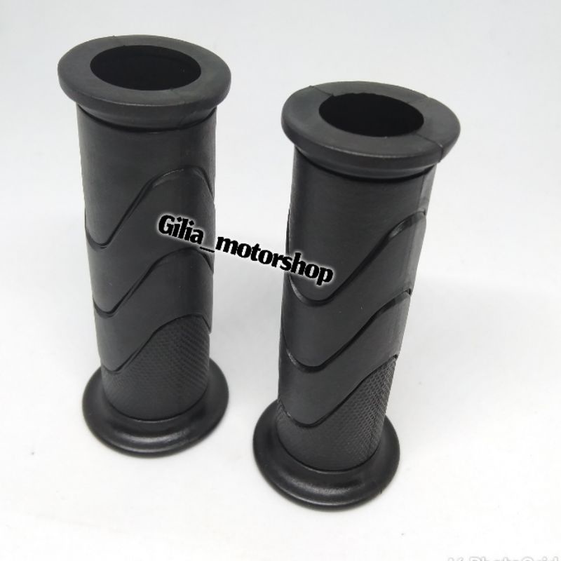 Handgrip Handfat Model ORI Honda Autspant karet Motif Lembut Black Edition Universal