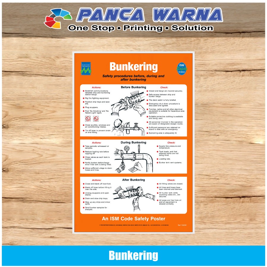 

Stiker Kapal Safety Sign Bunkering ISM Code Perkapalan - Stiker Vinyl / Nico safety