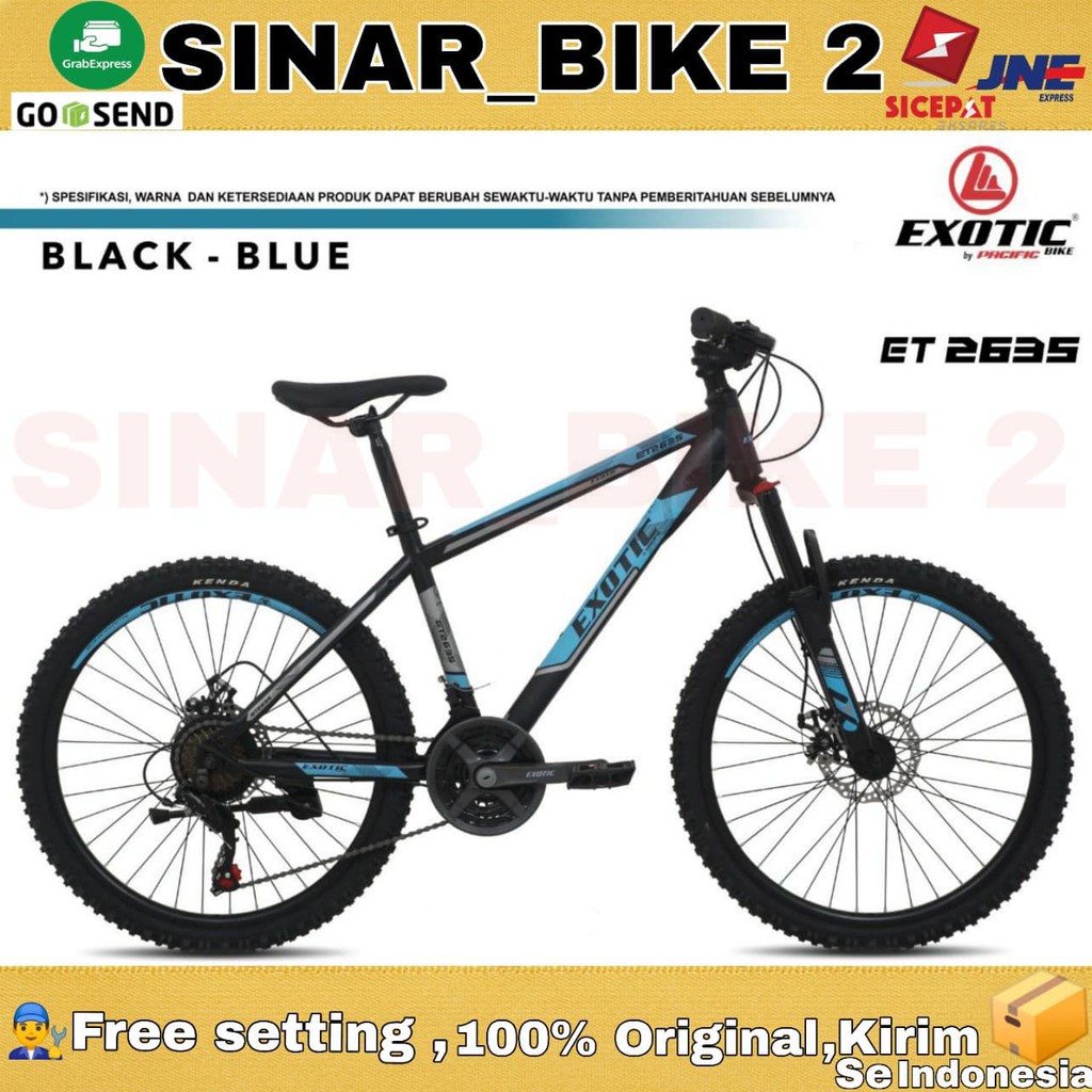 Sepeda Gunung Mtb 24Inch Exotic Et 2635 3x7 Speed (Ekspedisi)